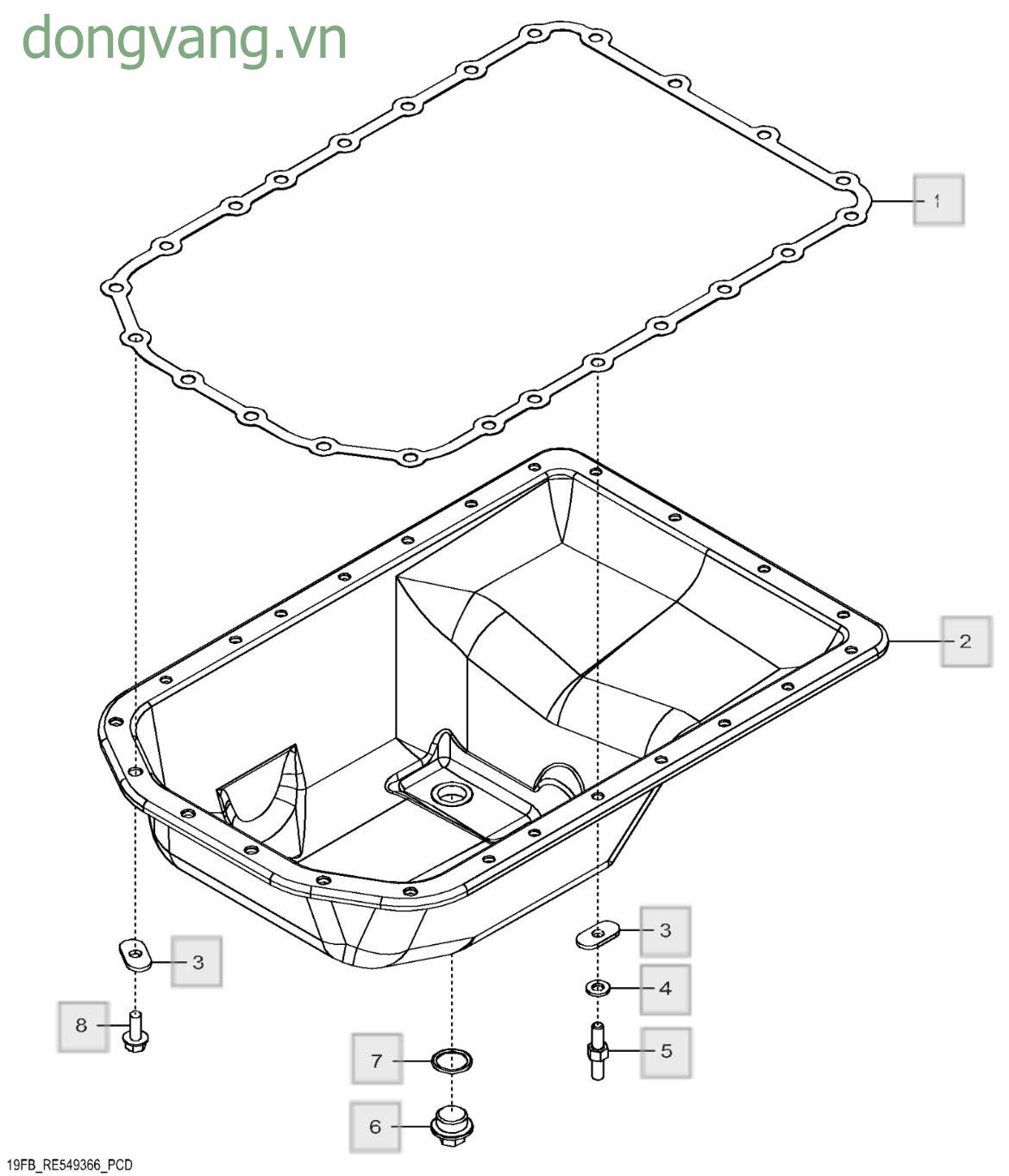 19FB Oil Pan - ST762353